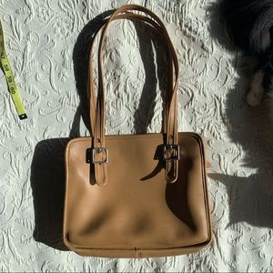 Vintage Coach 9163 tan shoulder bag tote VGUC